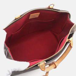 Louis Vuitton Petit Pale PM Brown Coated Canvas Leather Monogram Handbag 