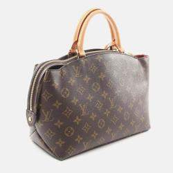 Louis Vuitton Petit Pale PM Brown Coated Canvas Leather Monogram Handbag 