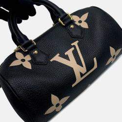 Louis Vuitton Handbag Bicolor Monogram Empreinte Papillon Bb Shoulder Bag Black