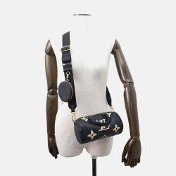 Louis Vuitton Handbag Bicolor Monogram Empreinte Papillon Bb Shoulder Bag Black