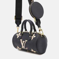 Louis Vuitton Handbag Bicolor Monogram Empreinte Papillon Bb Shoulder Bag Black