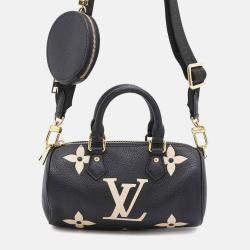 Louis Vuitton Handbag Bicolor Monogram Empreinte Papillon Bb Shoulder Bag Black
