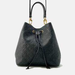 Louis Vuitton Handbag Monogram Empreinte Neonoe Mm Shoulder Bag Black