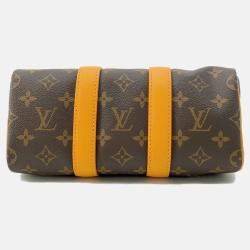 Louis Vuitton Shoulder Bag Monogram Macassar Keepall Bandouliere 25