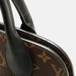 Louis Vuitton Tressage Brown Black PVC Leather Tote Shoulder Bag
