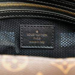 Louis Vuitton Tressage Brown Black PVC Leather Tote Shoulder Bag