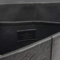 Louis Vuitton Monogram Taurillon Trunk Messenger Pm Shoulder Bag Black