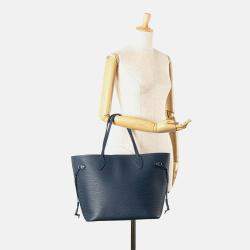 Louis Vuitton Blue Epi Neverfull MM