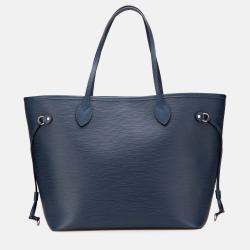 Louis Vuitton Blue Epi Neverfull MM