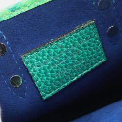Louis Vuitton Green Monogram Taurillon Illusion Sac Plat XS