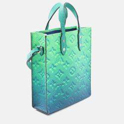 Louis Vuitton Green Monogram Taurillon Illusion Sac Plat XS