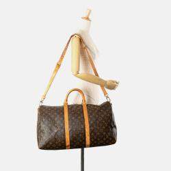 Louis Vuitton Brown Monogram Keepall Bandouliere 50