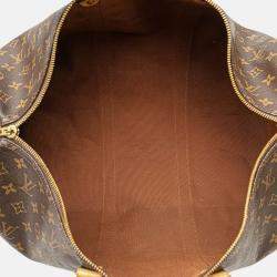 Louis Vuitton Brown Monogram Keepall Bandouliere 50