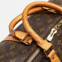 Louis Vuitton Brown Monogram Keepall Bandouliere 50