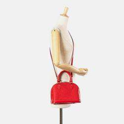 Louis Vuitton Red Monogram Vernis Alma BB
