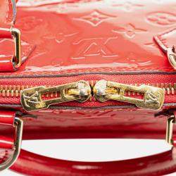 Louis Vuitton Red Monogram Vernis Alma BB