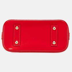 Louis Vuitton Red Monogram Vernis Alma BB