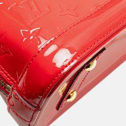 Louis Vuitton Red Monogram Vernis Alma BB