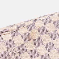 Louis Vuitton White Damier Azur Neverfull MM