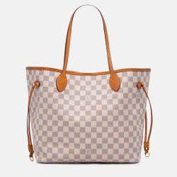 Louis Vuitton White Damier Azur Neverfull MM