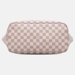 Louis Vuitton White Damier Azur Neverfull MM
