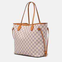 Louis Vuitton White Damier Azur Neverfull MM