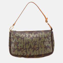 Louis Vuitton Brown Stephen Sprouse Monogram Graffiti Pochette Accessoires