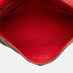 Pre Owned Louis Vuitton Brown Damiere Ebene Besace Rosebery