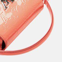 Pre Owned Louis Vuitton Pink Monogram Vernis Pasadena Handbag