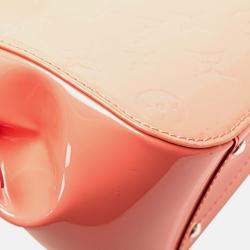 Pre Owned Louis Vuitton Pink Monogram Vernis Pasadena Handbag