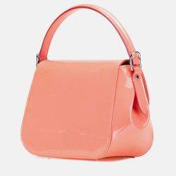 Pre Owned Louis Vuitton Pink Monogram Vernis Pasadena Handbag