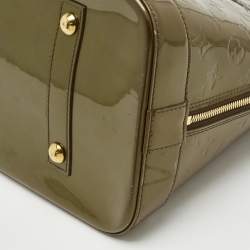 Louis Vuitton Vert Olive Monogram Vernis Alma GM Bag