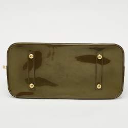 Louis Vuitton Vert Olive Monogram Vernis Alma GM Bag