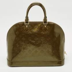 Louis Vuitton Vert Olive Monogram Vernis Alma GM Bag