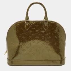 Louis Vuitton Vert Olive Monogram Vernis Alma GM Bag