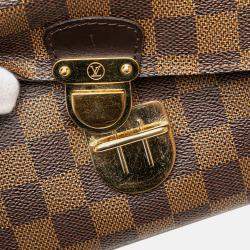 Pre Owned Louis Vuitton Brown Damier Ebene Ravello GM