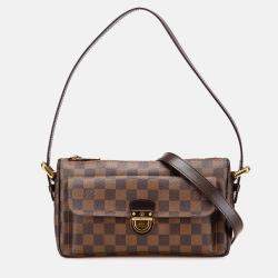 Pre Owned Louis Vuitton Brown Damier Ebene Ravello GM