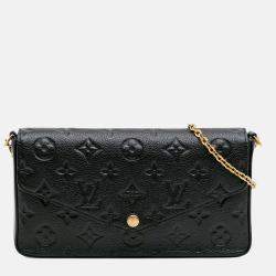 Louis Vuitton Black Monogram Empreinte Pochette Felicie