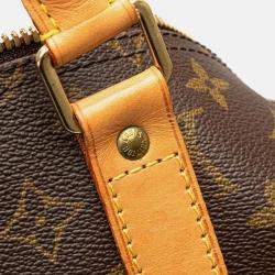 Louis Vuitton Brown Monogram Keepall Bandouliere 55