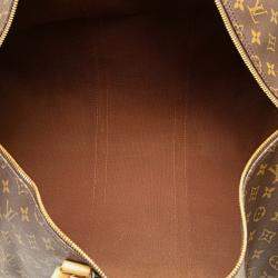 Louis Vuitton Brown Monogram Keepall Bandouliere 55