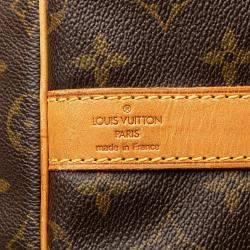 Louis Vuitton Brown Monogram Keepall Bandouliere 55