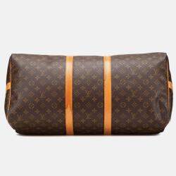 Louis Vuitton Brown Monogram Keepall Bandouliere 55