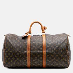 Louis Vuitton Brown Monogram Keepall 55