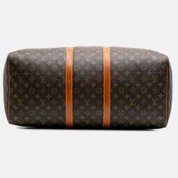 Louis Vuitton Brown Monogram Keepall 55