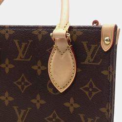 Louis Vuitton Brown Coated Canvas Monogram Sac Pla BB