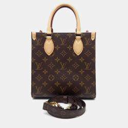 Louis Vuitton Brown Coated Canvas Monogram Sac Pla BB