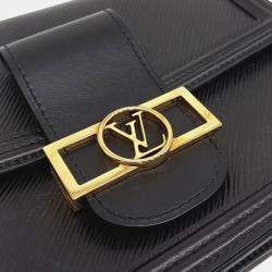 Louis Vuitton Black Leather Epi Dauphine MM bag
