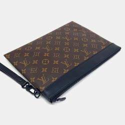 Louis Vuitton Brown Coated Canvas Pochette Tougo bag