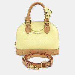 Louis Vuitton Yellow Patent Leather Vernis Alma BB bag