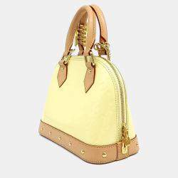 Louis Vuitton Yellow Patent Leather Vernis Alma BB bag